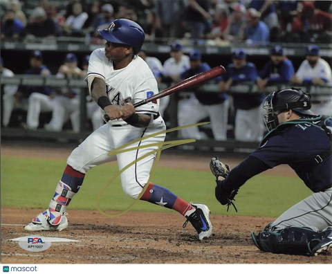 Willie Calhoun Texas Rangers Signed 8x10 Photo PSA