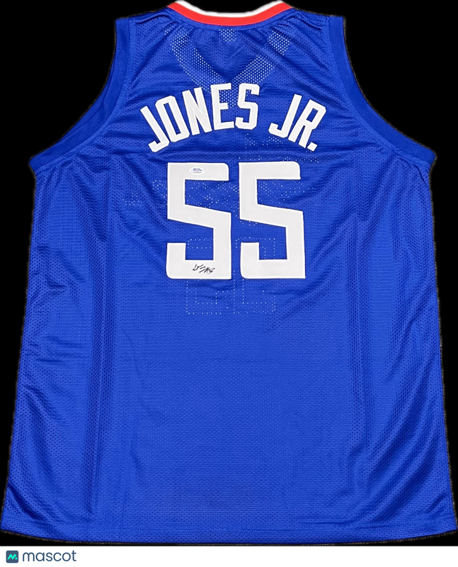 Derrick Jones Jr Signed Los Angeles Clippers Jersey PSA