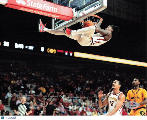 Keshon Gilbert Iowa State Cyclones Signed Basketball 8x10 Photo PSA