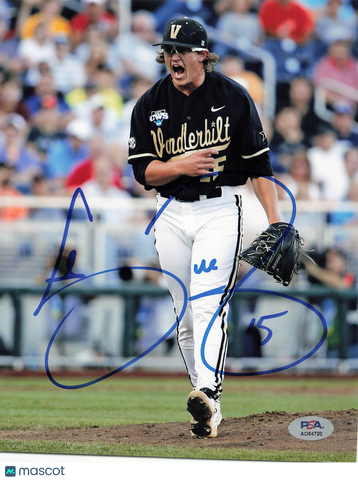 Carson Fulmer Vanderbilt Commodores Signed 8x10 Photo PSA