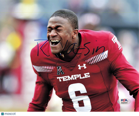 Rock Ya-Sin Signed Temple Owls Football Photo PSA Autographed