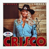 Miranda Lambert Signed Framed Crisco CD Album PSA Autographed 13x8