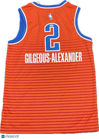 Shai Gilgeous-Alexander Signed Jersey PSA Oklahoma City Thunder Autographed