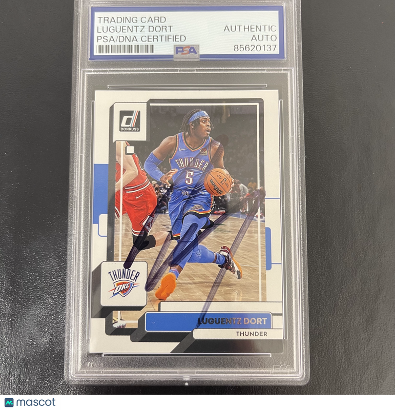 2022-23 Panini Donruss Basketball #101 Luguentz Dort signed card PSA