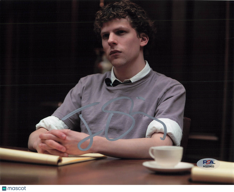 Jesse Eisenberg Signed 8x10 Photo PSA Autographed