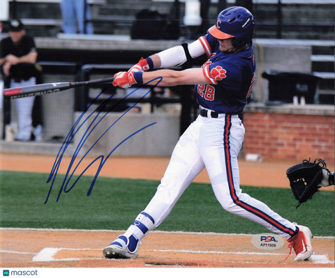 Seth Beer Clemson Tigers Signed 8x10 Photo PSA