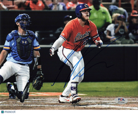 Seth Beer Clemson Tigers Signed 8x10 Photo PSA