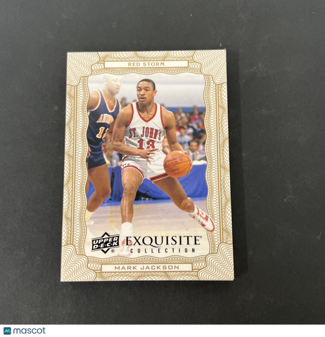 2012-13 UD Exquisite Col Collegiate Sig #CS-MA Mark Jackson Autograph Patch card
