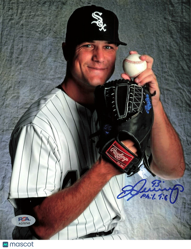 Dan Jennings Chicago White Sox Signed 8x10 Photo PSA