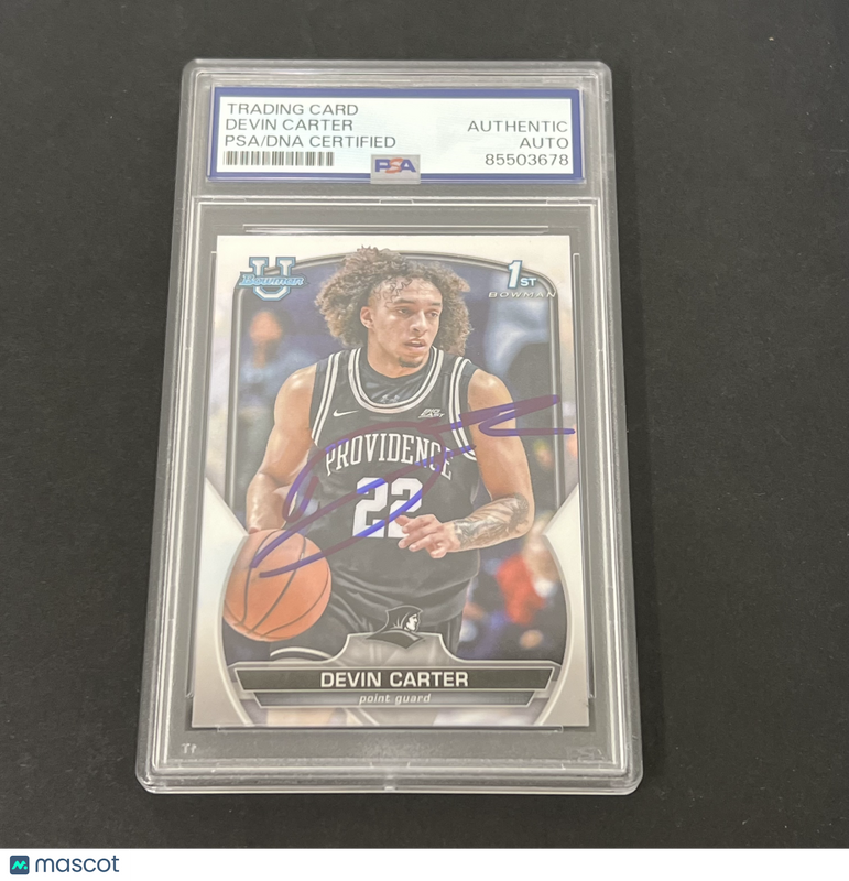 2023 Bowman Chrome University #6 Devin Carter 1st Bowman signed card
