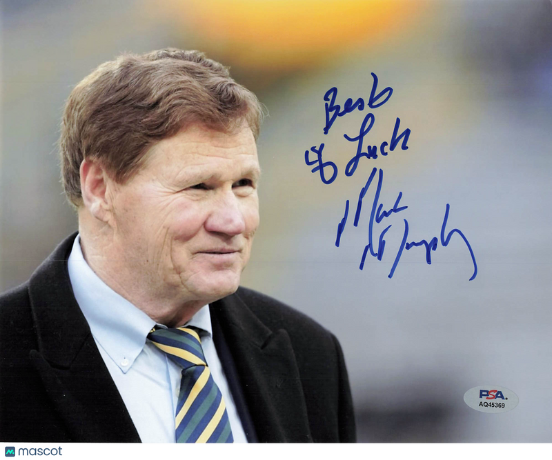 Mark Murphy Signed Green Bay Packers Football 8x10 Photo PSA Autographed