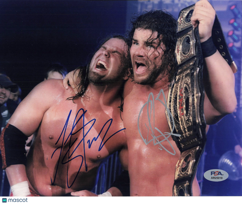 Bobby Roode & James Storm Signed Wrestling 8x10 Photo PSA Autographed