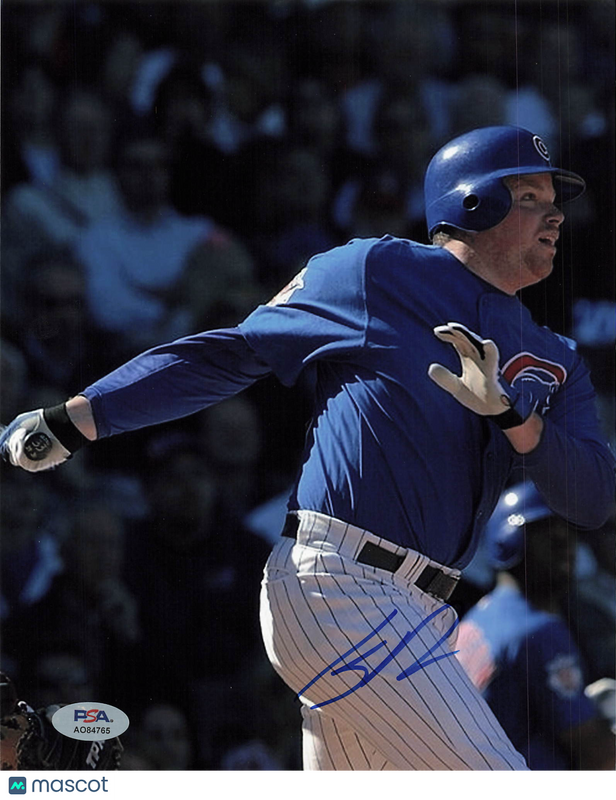 Glendon Rusch Chicago Cubs Signed 8x10 Photo PSA