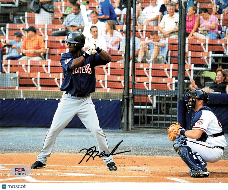 Roger Bernadina Columbus Clippers Signed 8x10 Photo PSA
