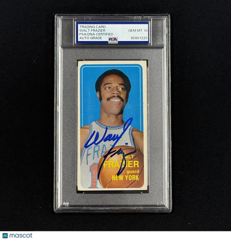 1970 Topps #120 Walt Frazier Signed Card Auto 10 PSA Slabbed Knicks