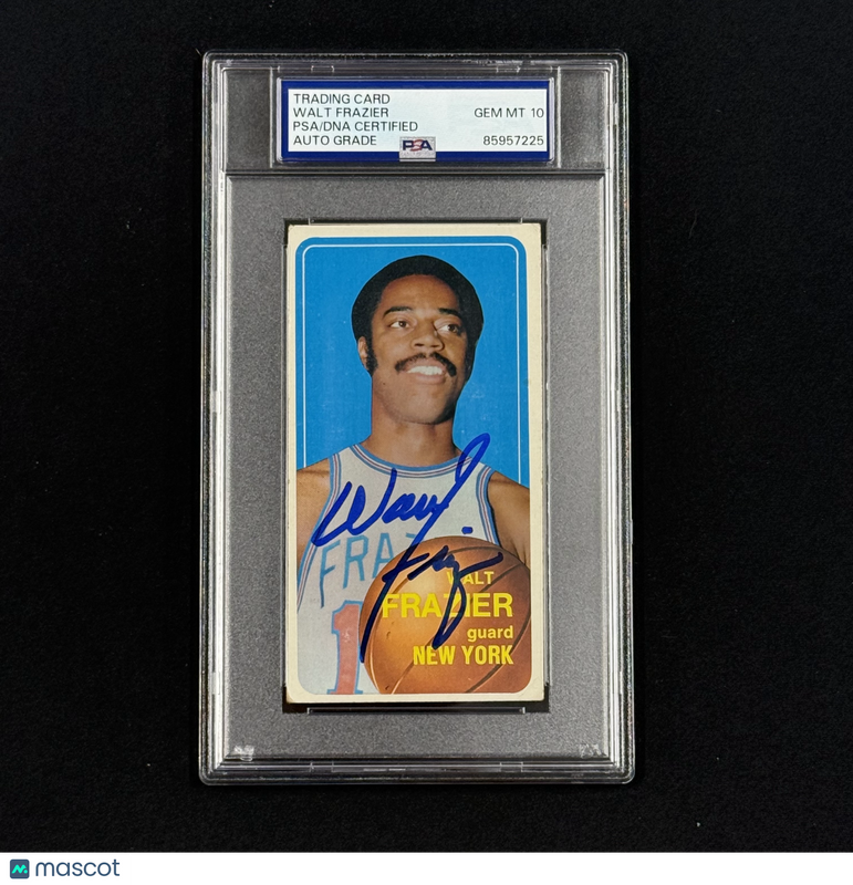 1970 Topps #120 Walt Frazier Signed Card Auto 10 PSA Slabbed Knicks