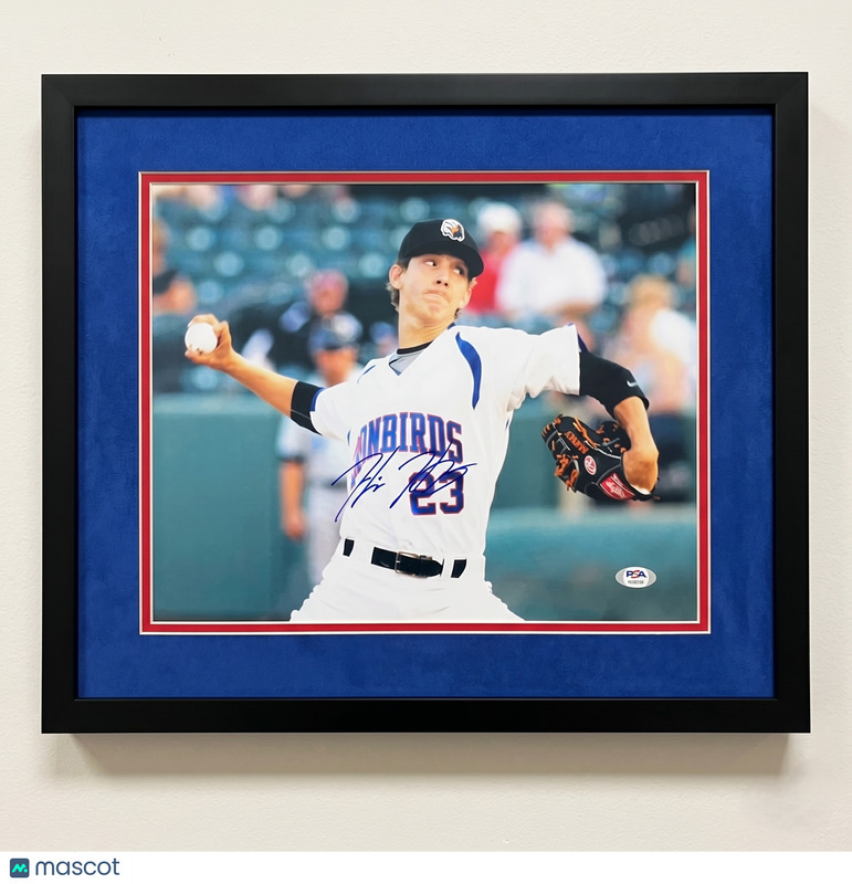 Hunter Harvey Aberdeen IronBirds Signed 11x14 Custom Framed Photo PSA