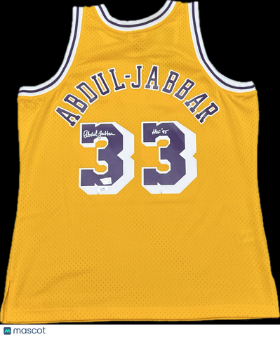 Kareem Abdul-Jabbar Signed Jersey PSA Auto Grade 10 Los Angeles Lakers Autograph