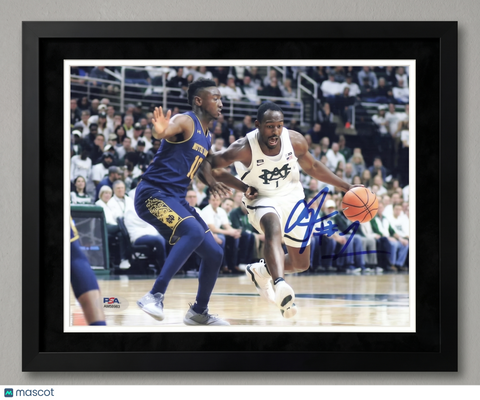 Josh Langford Signed Basketball 8x10 Custom Framed Photo PSA Auth