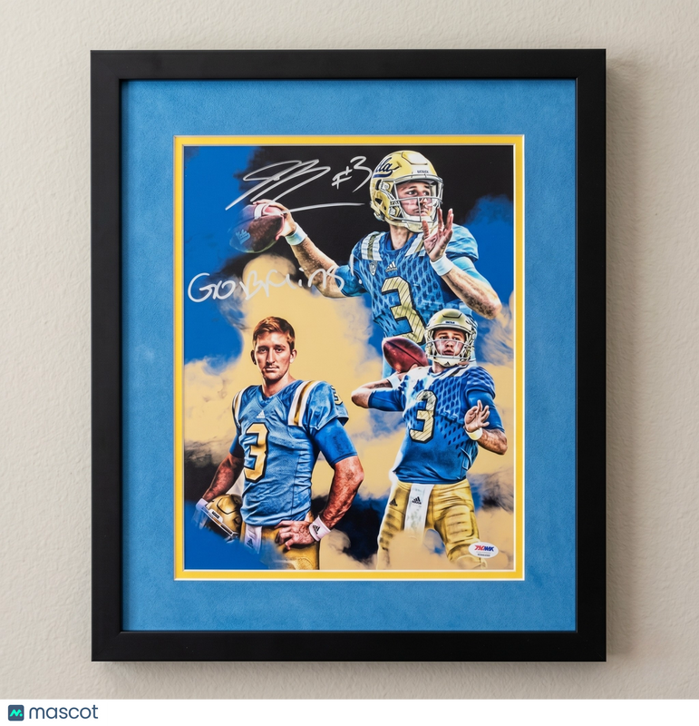Josh Rosen Signed UCLA Bruins Football 11x14 Custom Framed Photo PSA