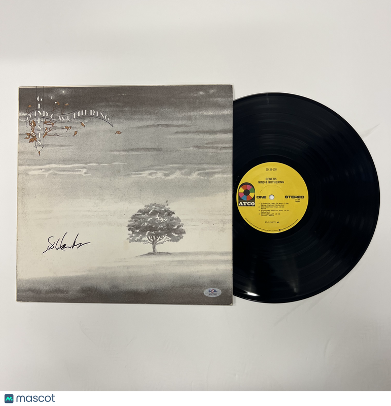 Steve Hackett Signed Wind & Wuthering Vinyl Album PSA Autographed