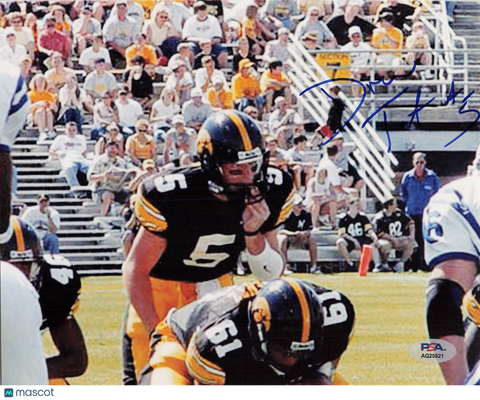Drew Tate Signed Iowa Hawkeyes Football 8x10 Photo PSA Autographed