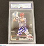2017 Topps Bowman Chrome#BCP61 Tyler Stephenson Signed Card PSA Autographed