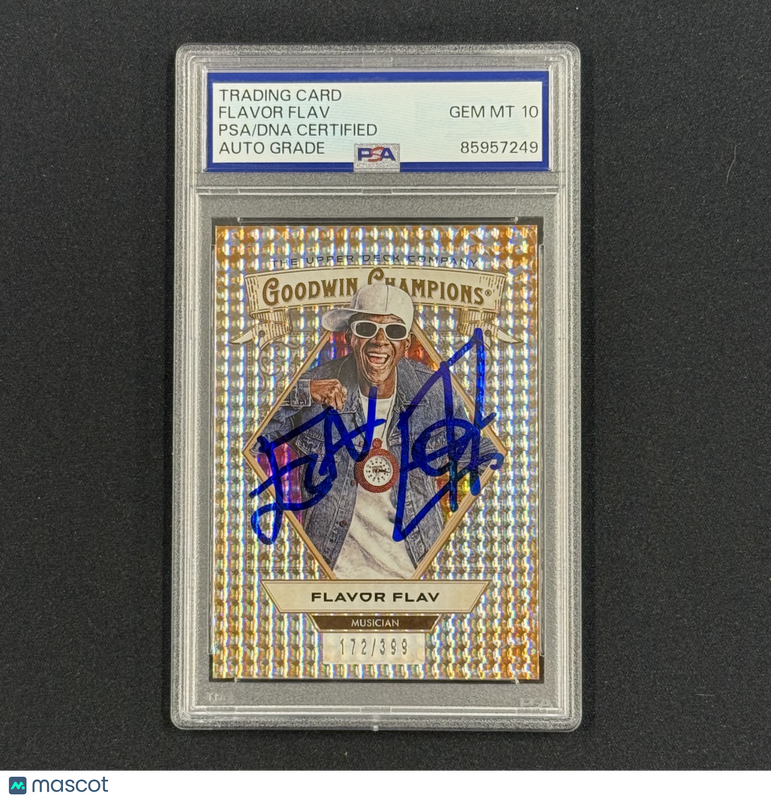 2025 Upper Deck Flavor Flav #24 Signed Card Auto PSA Slabbed