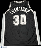 Justin Champagnie Signed Jersey PSA San Antonio Spurs Autographed