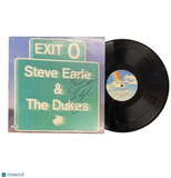 Steve Earle Signed Exit 0 Vinyl PSA Album Autographed