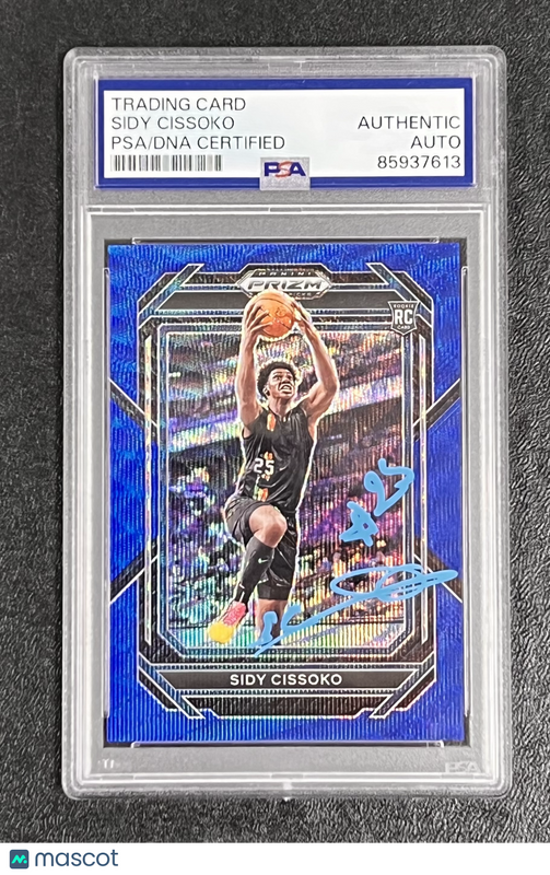 2023 Panini Prizm Draft Picks #40 186/249 Sidy Cissoko Signed Card Auto PSA Slab