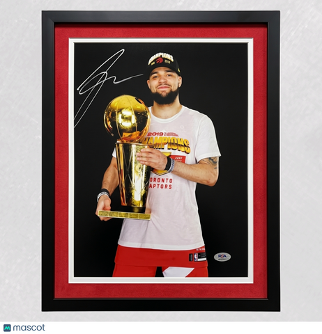 Fred VanVleet Toronto Raptors Signed Basketball 11x14 Custom Framed Photo PSA