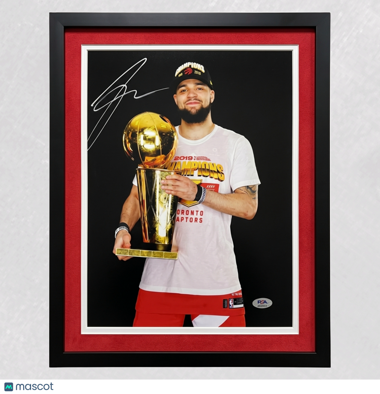 Fred VanVleet Toronto Raptors Signed Basketball 11x14 Custom Framed Photo PSA