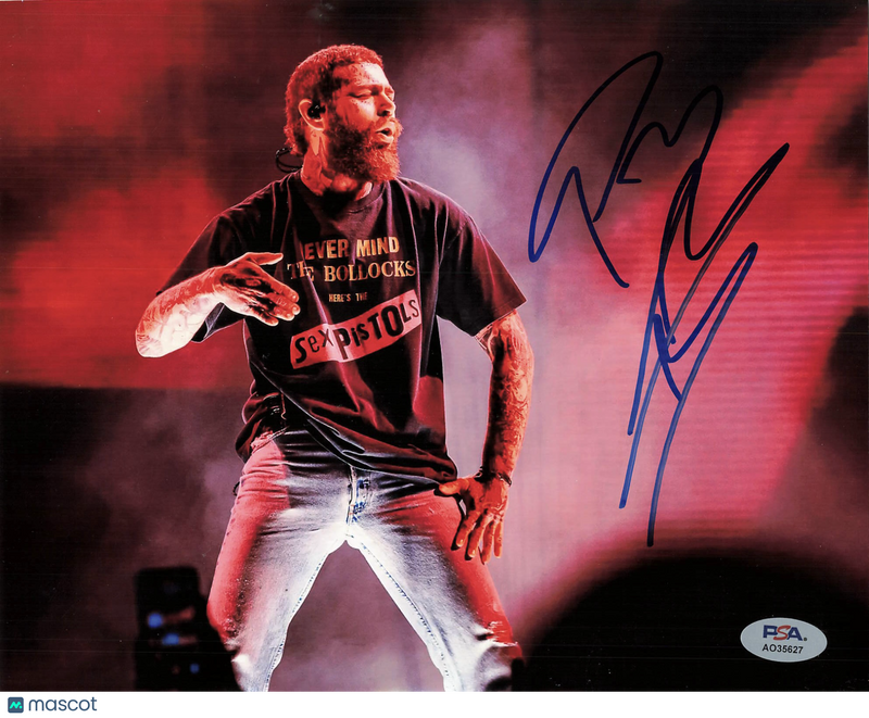Post Malone Signed 8x10 Photo PSA Autographed