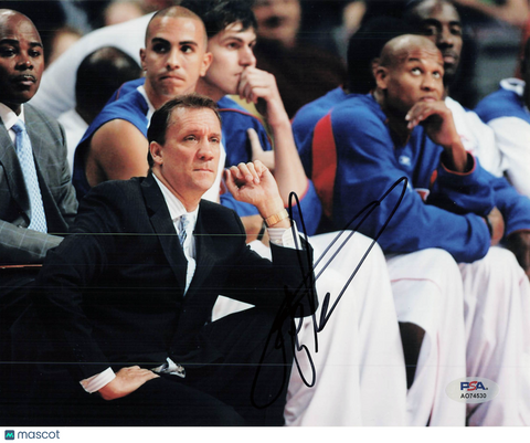 Flip Saunders Signed 8x10 Photo PSA Minnesota Timberwolves
