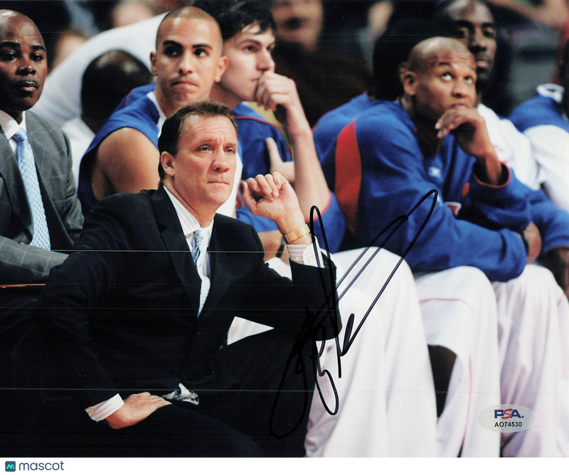 Flip Saunders Signed 8x10 Photo PSA Minnesota Timberwolves