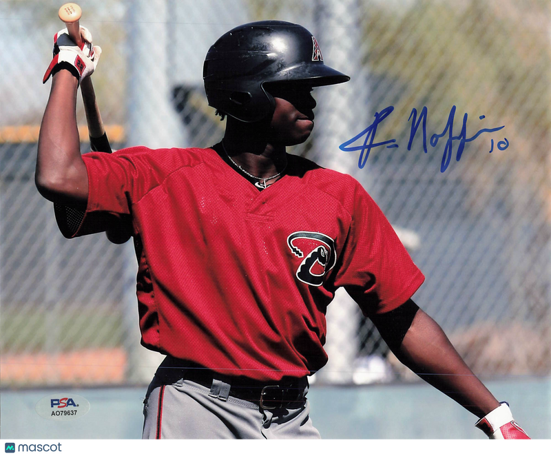 Kristian Robinson Arizona Diamondbacks Signed 8x10 Photo PSA