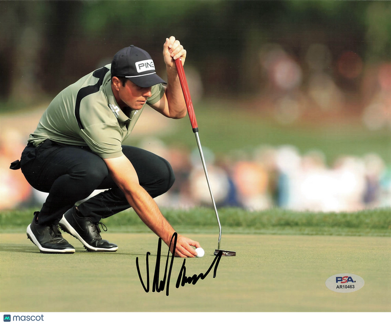 Viktor Hovland Signed Golf 8x10 Photo PSA Autographed