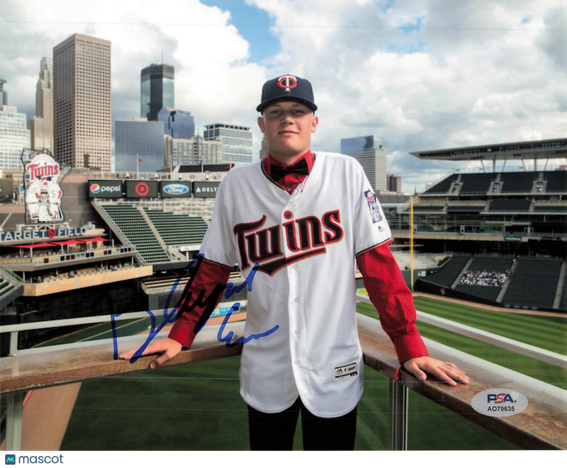 Blayne Enlow Minnesota Twins Signed 8x10 Photo PSA