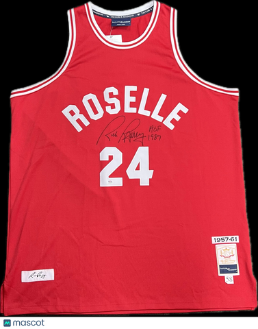 Rick Barry Signed Jersey PSA Roselle Park High School Autographed