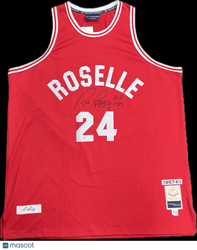 Rick Barry Signed Jersey PSA Roselle Park High School Autographed