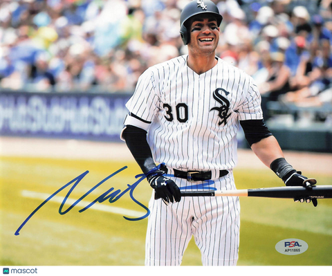 Nicky Delmonico Chicago White Sox Signed 8x10 Photo PSA