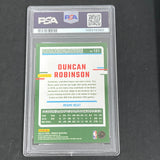 2023 Panini Donruss Green Laser #121 Duncan Robinson signed card PSA 8 Auto A