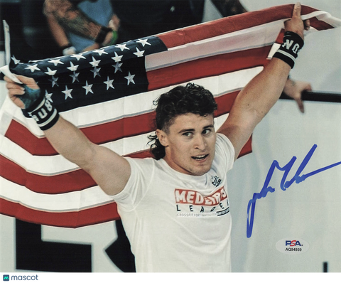 Justin Medeiros signed 8x10 photo CrossFit PSA Autographed
