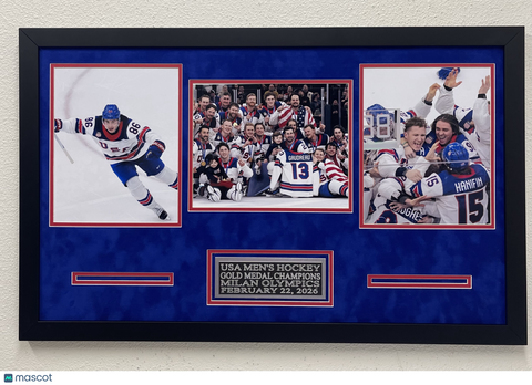 USA Men’s National Ice Hockey Team Custom Framed 3 Photo Display