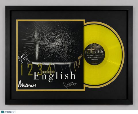Modern English Signed Framed Vinyl 1234