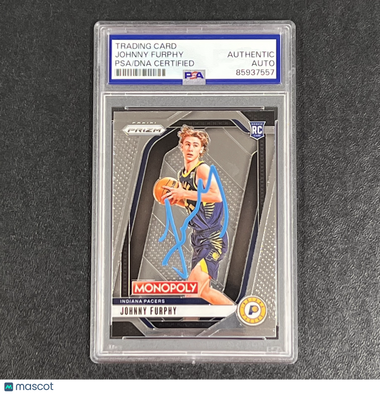 2024-25 Panini Prizm Monopoly #60 Johnny Furphy Signed Card Auto PSA Slabbed Pac