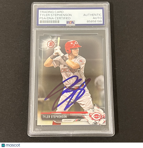 2017 Topps Bowman#BP61 Tyler Stephenson Signed Card PSA Autographed