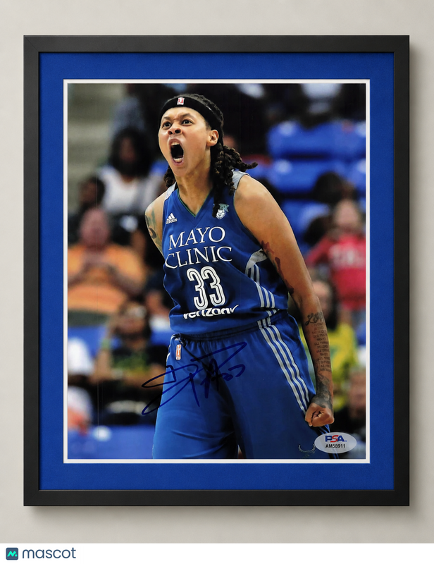 Augustus Seimone Minnesota Lynx Signed Basketball 8x10 Custom Framed Photo PSA