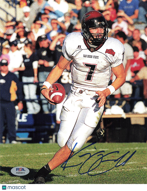 Kevin O'Connell Signed San Diego State Aztecs Football 8x10 Photo PSA Auto